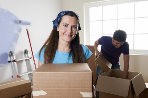 Removal van loading for a Barnes house move