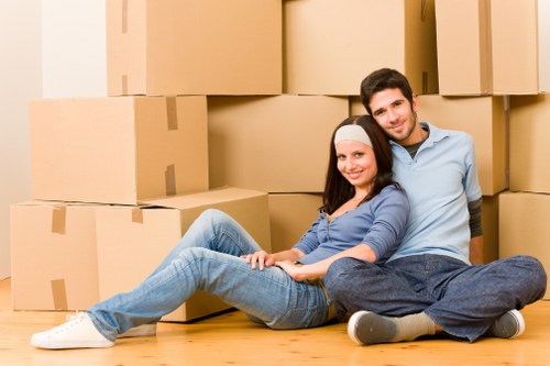 Van move for a Barnes property with access challenges