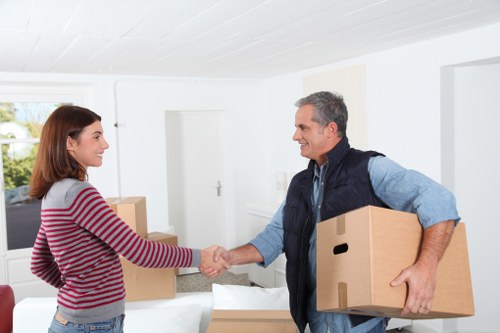 Professional Man With A Van Barnes team completing a safe and secure move