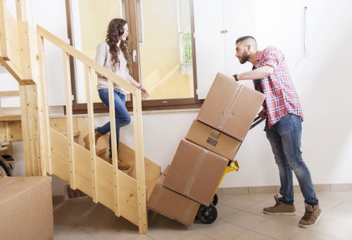Furniture protection and moving preparation for a Barnes house move