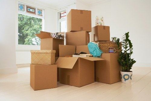 Packing and handling office furniture during a Barnes relocation
